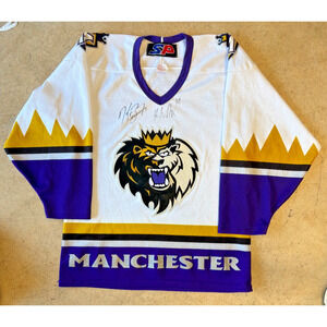 SP Manchester Monarchs AHL Hockey Jersey LA Kings Affiliate Mens Small Signed